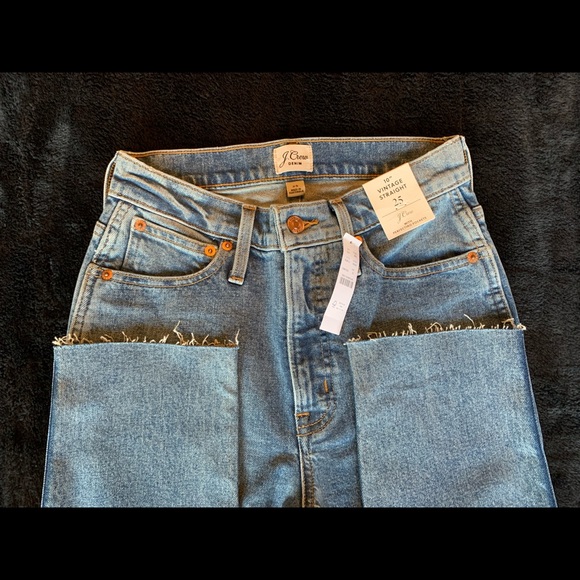 J. Crew 10” Vintage Straight with raw hem NWT - Picture 2 of 12